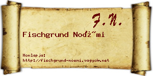 Fischgrund Noémi névjegykártya